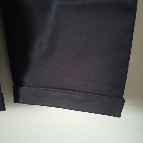 GAP Black Pants Women's 6 Classic Twill Casual Rolled Ankle NWT - Picture 5 of 9